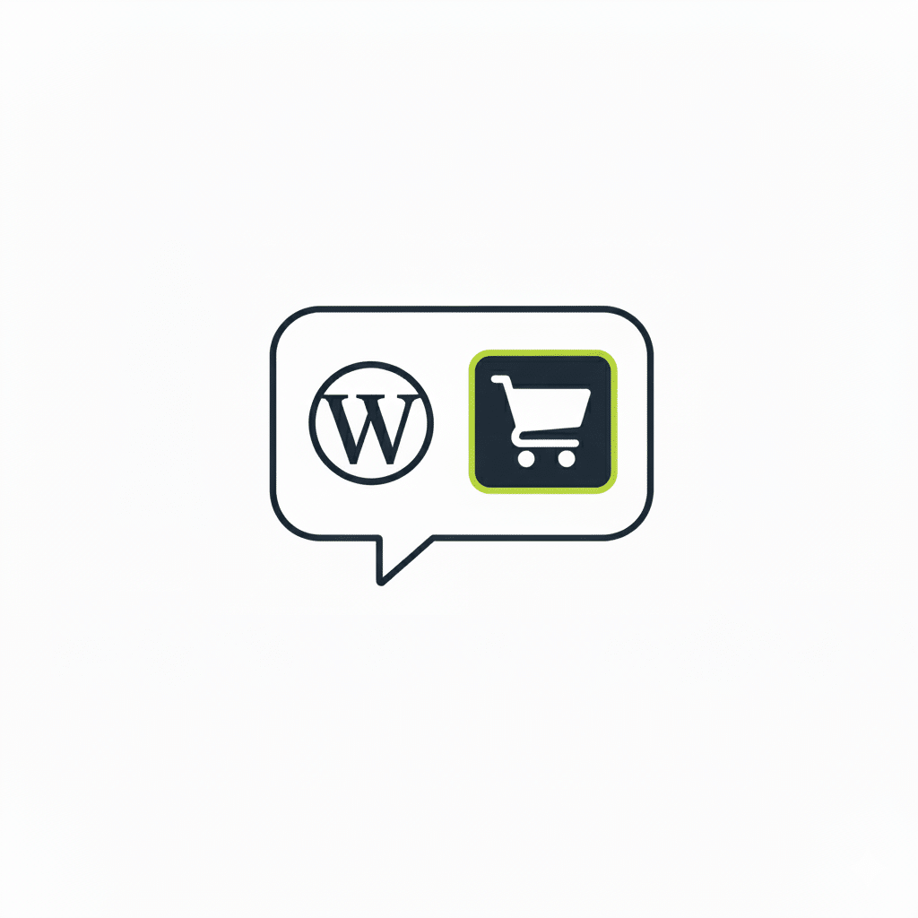 WordPress and WooCommerce logos highlighting our technical SEO and speed optimisation expertise for Irish online stores